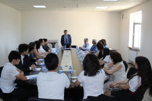 Əqli Mülkiyyət Agentliyində “Gələcəyə baxış” Avrasiya Patent Universiadasında qalib seçilmiş şagird və tələbələrlə görüş keçirilib