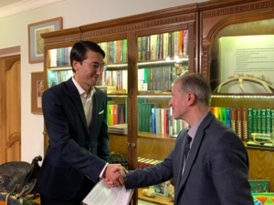 Əqli Mülkiyyət Agentliyinin tabeliyində olan Respublika Elmi-Texniki Kitabxanasının direktoru Mübariz Məmmədlinin Bişkek şəhərinə səfəri