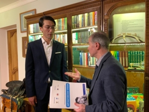 Əqli Mülkiyyət Agentliyinin tabeliyində olan Respublika Elmi-Texniki Kitabxanasının direktoru Mübariz Məmmədlinin Bişkek şəhərinə səfəri