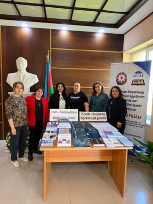 RETK-nın Gəncə filialında 23 aprel – Ümumdünya Kitab və Müəlliflik Hüququ Günü münasibətilə kitab sərgisi təşkil olunub (22.04.2026)